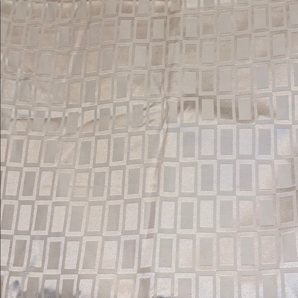 White Geometric Shower Curtain